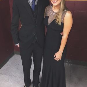 black, size 4/6 formal/Mardi Gras/prom dress.